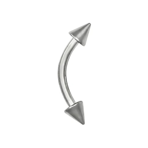 Piercing Microbell Curvo Básico Spike Aço 316L
